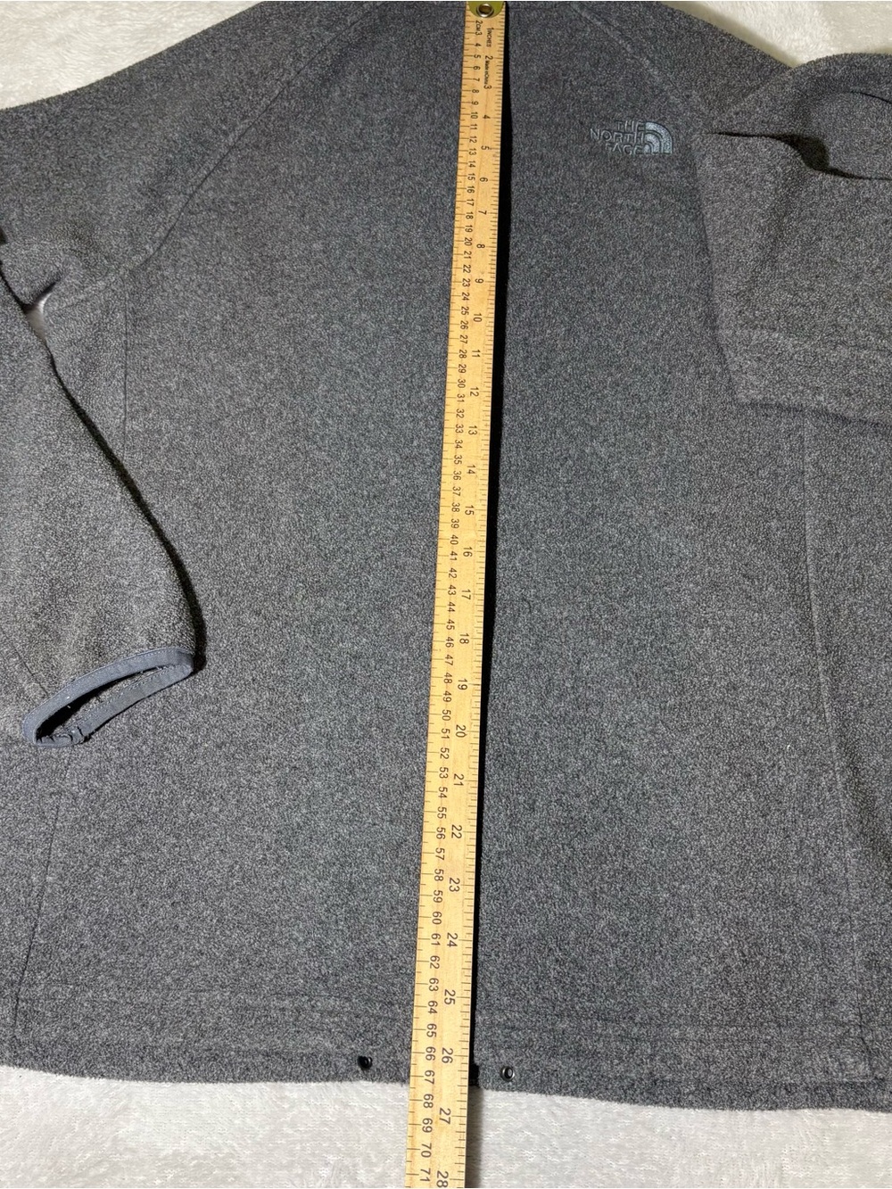 The North Face Men's Glacier Full-Zip Fleece Jacket Grey small C704 F14 - Picture 6 of 10